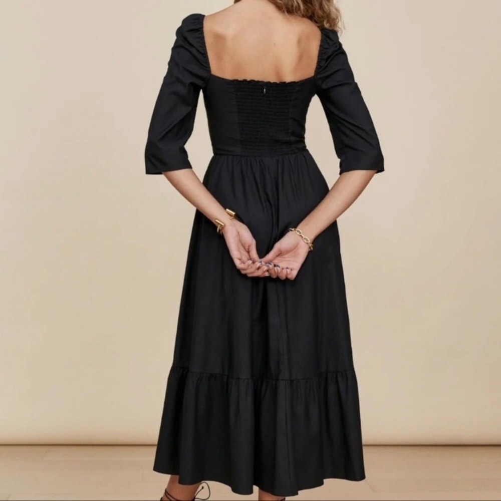 “Sale” Reformation Cyprus Dress in Black - Picture 2 of 5